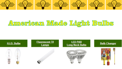 eshop at Light Bulbs Etc's web store for Made in America products